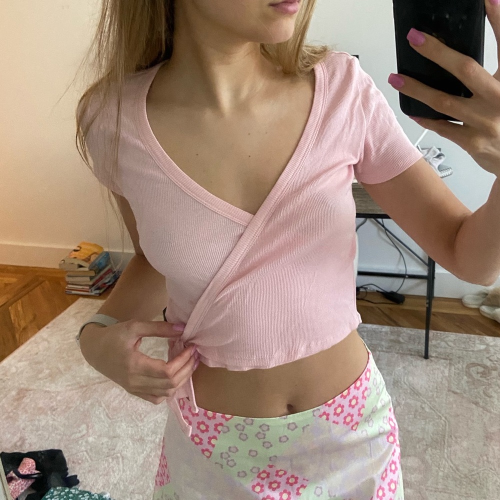 Topshop Wrap Top